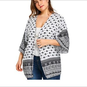 Vintage elephant cover up